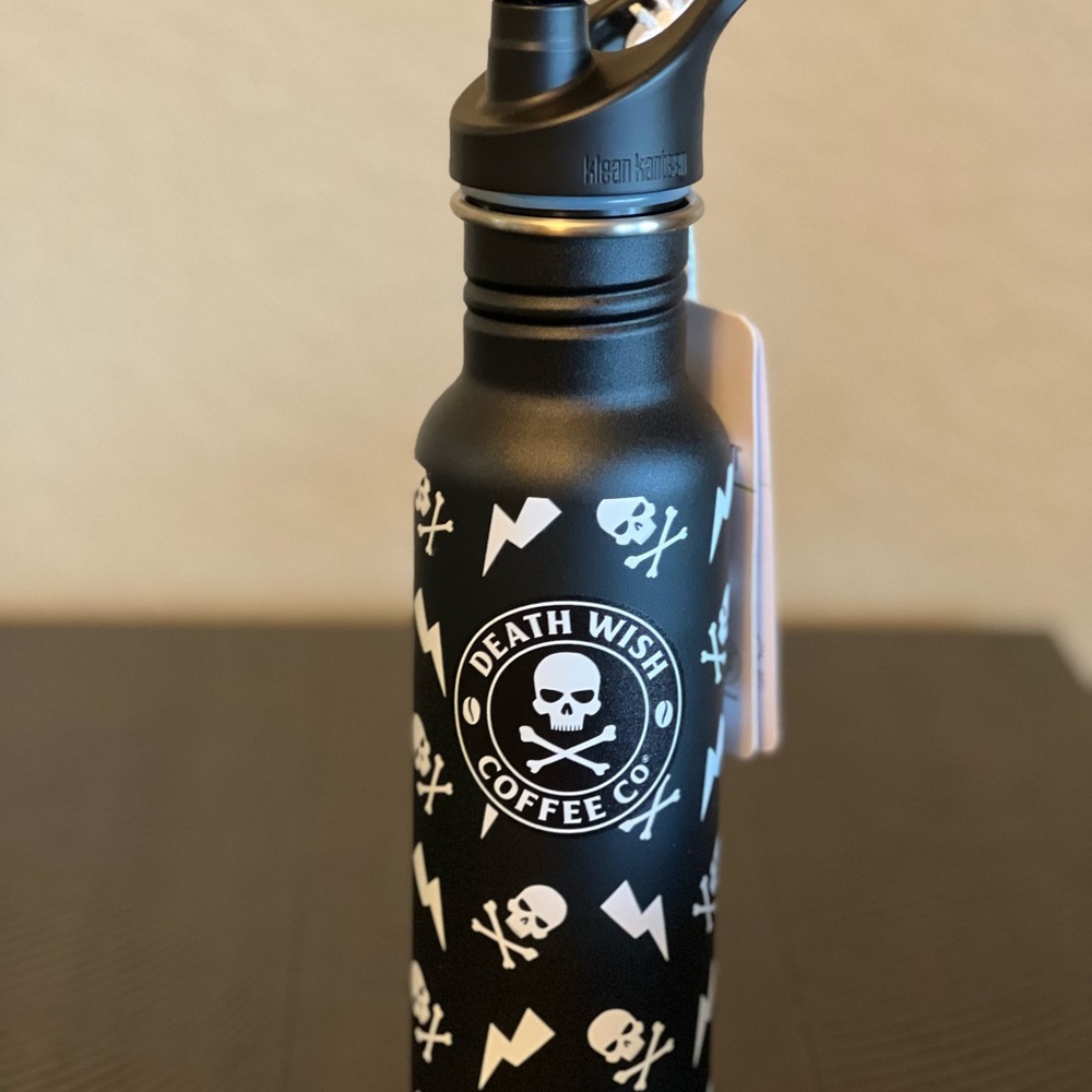 Kids Death Wish Coffee Co water bottle